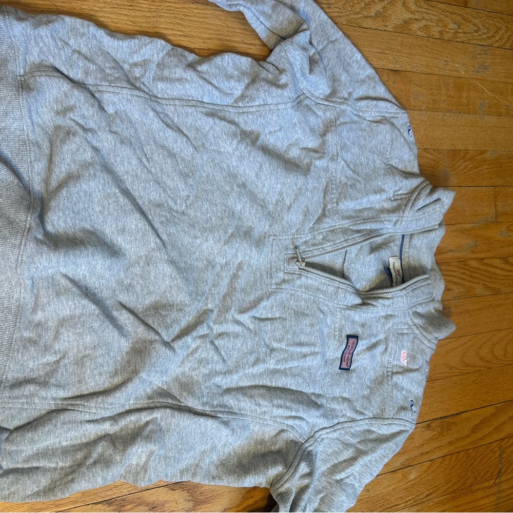 Gray kids vineyard vines Quarter-Zip Pullover